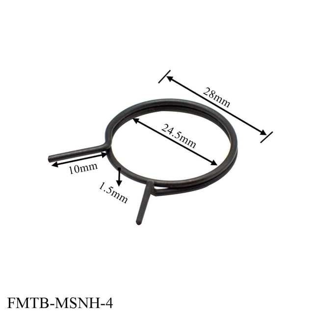 Luckyn 5 Pcs Poignée de Porte Ressorts Levier de Porte Loquet de Remplacement Bobine de Torsion Noir