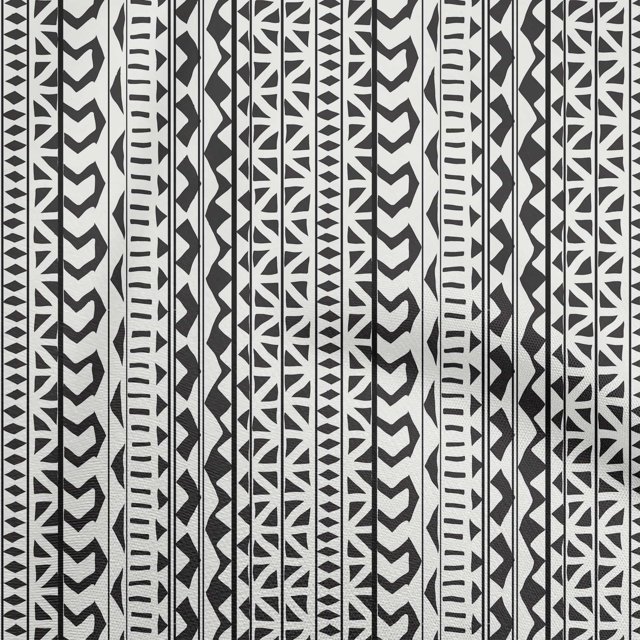 oneOone Velvet Black Fabric Asian Block Craft Projects Decor Fabric Printed By The Yard 58 Inch Wide