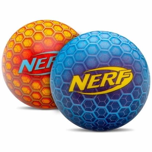 NERF Balle à Rebond Super Élevé - 2 Balles Incluses - Durable et Légère pour le Plaisir Intérieur et Extérieur