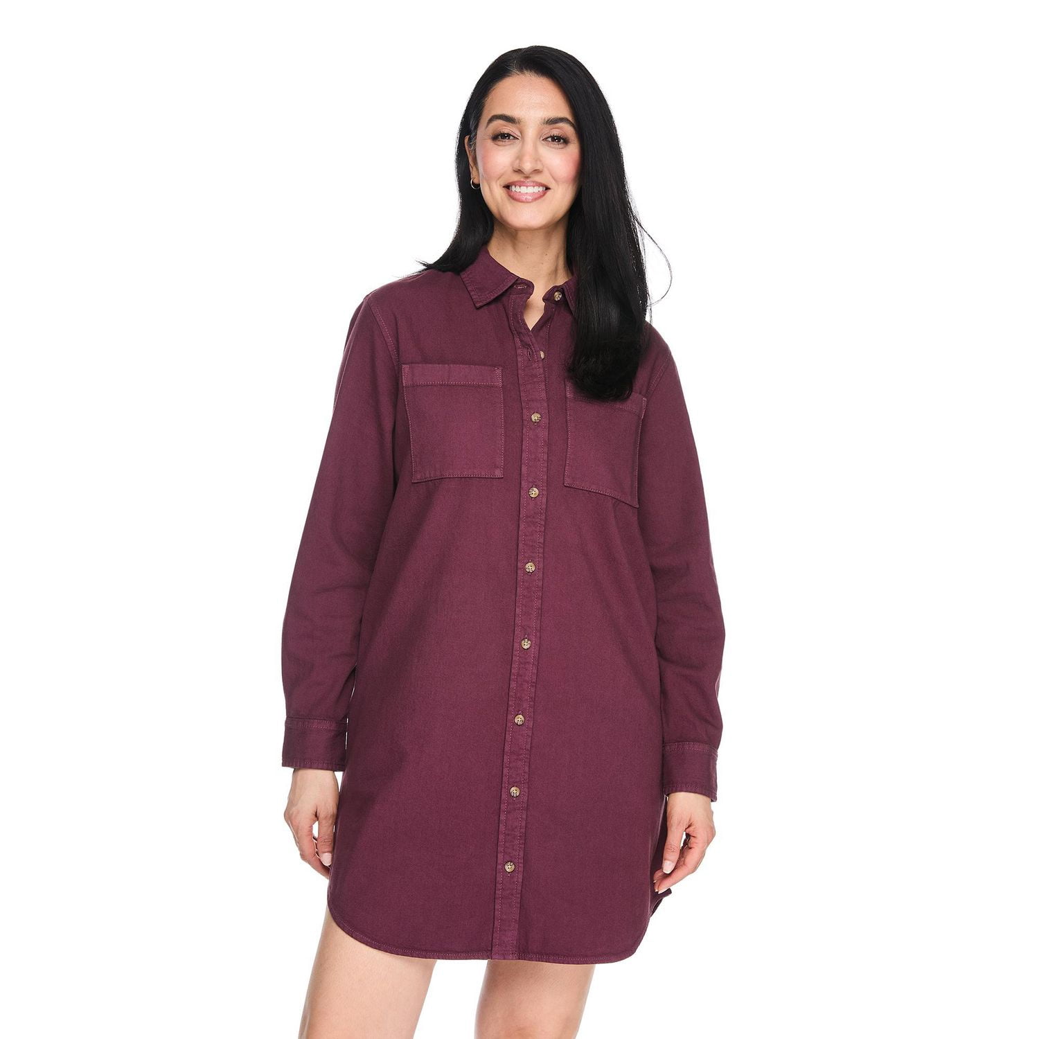 Robe-chemise en denim lavé Iyla pour femmes