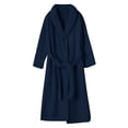 thumbnail image 1 of Penkiiy Womens Robe Long Kint Bathrobe Lightweight Soft Robes Ladies Bath Robe XL Navy, 1 of 2