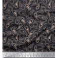 thumbnail image 1 of Soimoi Poly Georgette Fabric Dot & Paisley Fabric Prints by Yard 42 Inch Wide, 1 of 1