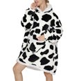 thumbnail image 4 of Faithtur Universal Warm Hooded Sweater Fashion Printing Mink Wool Home Clothes, 4 of 7