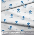 thumbnail image 2 of Soimoi Poly Georgette Fabric Leaves & Floral Artistic Decor Fabric Printed Yard 52 Inch Wide, 2 of 5