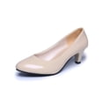 thumbnail image 1 of UKAP Escarpins à Talons Hauts pour Femmes à Bout Pointu, Chaussures à Enfiler, Chaussures de Soirée, Beige 4, 1 of 9