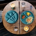thumbnail image 5 of Dividing Tableware Set, Partitioned Plates with Spoon, Fork & Chopsticks, Kitchen Utensils Set for Family Meals, Space-Saving, Microwave Safe, Home & Kitchen Organization, 5 of 5