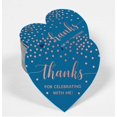 thumbnail image 2 of Inkdotpot Rose Gold Foil Paper Hang Tags Thanks For Celebrating With Me Birthday Favor Tags 100 Pieces, 2 of 6