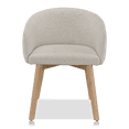 thumbnail image 3 of Bouclair Oatmeal Fabric and Wood Dining Chair, 3 of 7