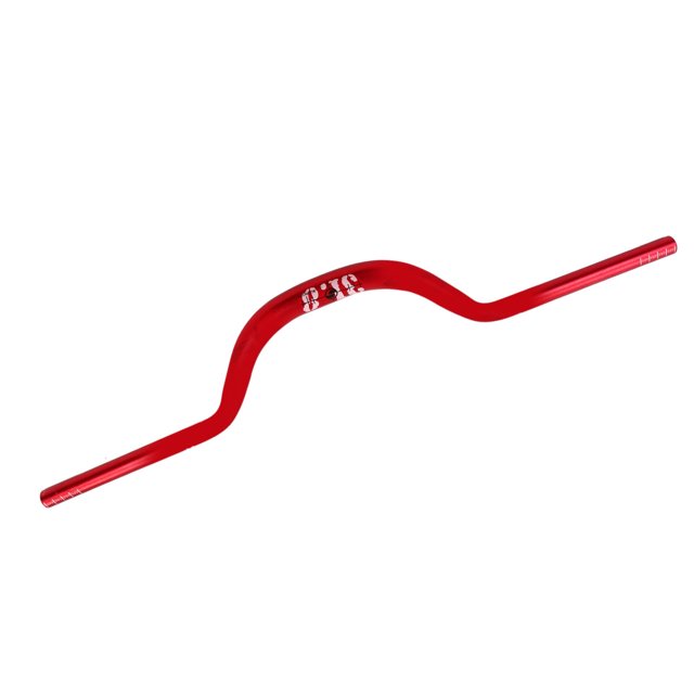 Road Bike Riser Handlebar, Aluminum Alloy Ergonomic Increase Efficiency Sandblasted Anode Treatment Riser Handlebar Wear for Riding Red,Blue,Black
