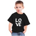 thumbnail image 2 of Penkiiy Mode Mignon pour Tout-Petits Garçons Filles Col Rond Imprimé Manches Courtes 9-10 Ans Noir, 2 of 6