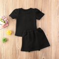 thumbnail image 3 of Tenue pour Bébé Fille Motif Crème Glacée Manches Courtes Classique Col Rond Haut + Jupe à Volants Bande Élastique Courte, 3 of 3