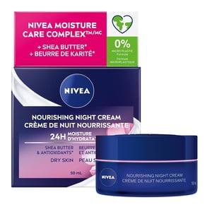 NIVEA Nourishing Night Cream 24H Moisture for Dry Skin