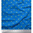 thumbnail image 1 of Soimoi Toile de Velours Feuilles & Bourgeons Imprimé Floral par Yard 58 Pouces de Large, 1 of 3