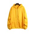 thumbnail image 1 of Innerwin Hoodies Drawstring Women Sweatshirt Fall Long Sleeve Loose Fit Hooded Tops Yellow XL, 1 of 2