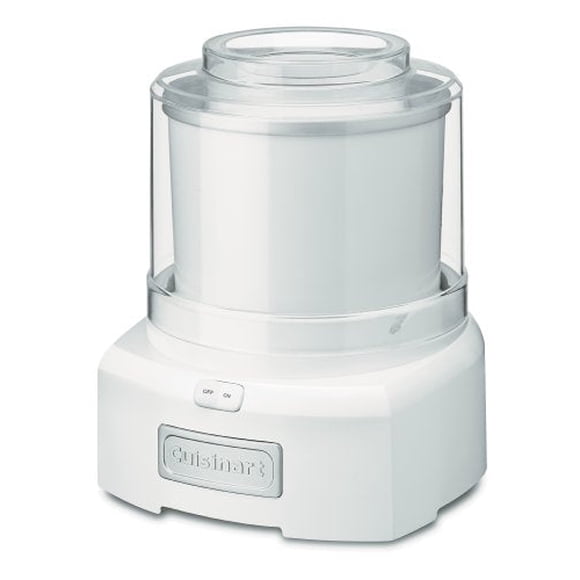 Cuisinart ICE-21C Machine à Yogourt Glacé, Crème Glacée et Sorbet Blanc Moyen