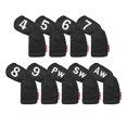 thumbnail image 2 of jinwen 9 Pièces Club de Golf Fer Couvre-Chef Long Cou Protection PU Accessoires de Golf Noir, 2 of 6