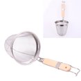 thumbnail image 2 of Stainless Steel Strainer Basket Wire Mesh Food Skimmer Pasta Dumpling Noodle Strainer Kitchen Sieve, 2 of 5