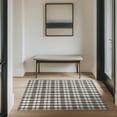 thumbnail image 2 of Mainstays Indoor Modern Plaid Machine-Tufted Gray and White Area Rug, 3' x 4', Machine Washable, Non-Slip Backing, 2 of 5