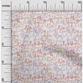 thumbnail image 2 of oneOone Jersey en Viscose Rouge Tissu Texte Matière de Robe Tissu Imprimé Tissu au Mètre 60 Pouces de Large, 2 of 5