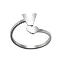 thumbnail image 3 of Bagues à Ouverture de Lettres Anglaises en Acier Inoxydable pour Filles Amour Bijoux Rétro, 3 of 9