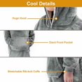 thumbnail image 4 of New Blanket Sweatshirt Lining Plush Comfy Fleece Oversized Hoodie Pocket Pink, 4 of 6