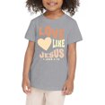 thumbnail image 1 of Chemise à Manches Longues pour Enfants Filles Chemise Ajustée à Manches Longues T-Shirt Imprimé Graphique Col Rond Manches Courtes T-Shirts Été Mignons Tendance Hauts Vêtements, 1 of 3