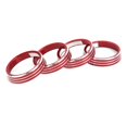 thumbnail image 3 of Car Interior Styling 4pcs A/C Air Vent Knob Trims Rings Red Aluminum Alloy Decor Replacement For  VEZEL XRV, 3 of 8