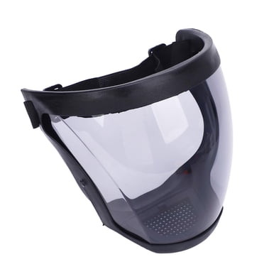 Bouclier Facial, Bouclier Transparent Intégral Super Protecteur avec Coton Filtre pour Moudre et Couper Noir