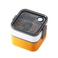 thumbnail image 1 of EGNMCR Microwave Heated Lunch Box Office Worker Student Separate Portable Lunch Box Lunch Box/, 1 of 1