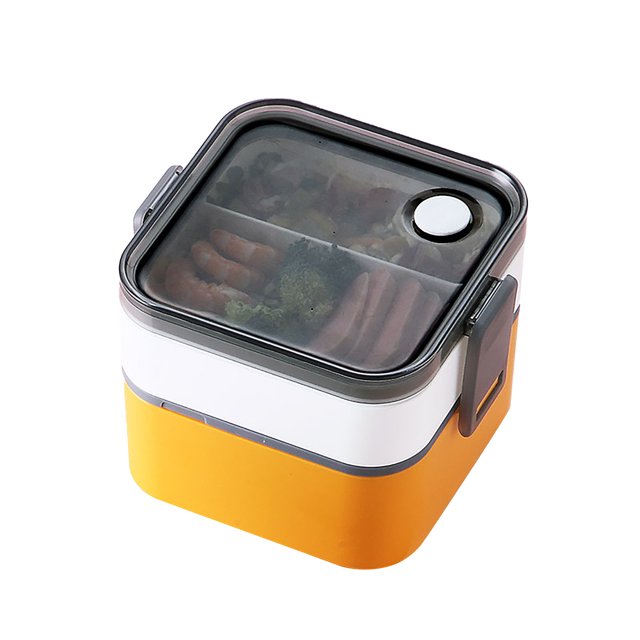 EGNMCR Microwave Heated Lunch Box Office Worker Student Separate Portable Lunch Box Lunch Box/