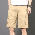 thumbnail image 2 of Shorts Cargo pour Hommes Coupe Décontractée Léger Multi-Poches en Coton pour Travail Décontracté Randonnée, 2 of 4