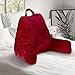 thumbnail image 3 of Cheer Collection TV & Reading Pillow Chair - Foam Filled Chair Pillow with Arms and Handle for Bed & Couch - Machine Washable, Maroon (Large), 3 of 4