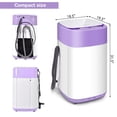 thumbnail image 2 of Costway 8lbs Portable Fully Automatic Washing Machine W/ Drain Pump Purple, 2 of 10