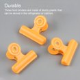 thumbnail image 2 of pitrice 16 Pieces Bag Chip Clips File Document Fold Heavy-Duty Food Binder Plastic Paper Clamp Spring Organizer Bill Note Fold Dorm Office Yellow L, 2 of 9