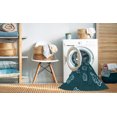thumbnail image 2 of Ahgly Company Tapis d'Intérieur Lavable en Machine Carré Transitionnel Moyen Vert Sarcelle, 4 Pieds Carré, 2 of 7