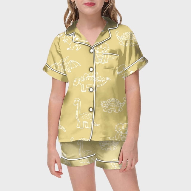 WEAIXIMIUNG Kid DIY Hand Painted Homewear Set Colouring Pajama Sets For And Girl Can Play With And Wea 140