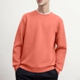 thumbnail image 2 of Ketyyh-chn99 Chandail à Col Rond pour Homme à Manches Longues Décontracté Chaud en Molleton Chandail à Col Rond pour Homme à Manches Longues Décontracté Chaud en Laine Chandail Orange,P, 2 of 3