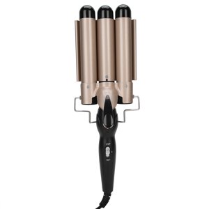 Courgeur électrique,3 Barrel Curling Iron Electric Hair Waver Barrel curling Iron Wand Vrai Excellence
