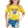 thumbnail image 4 of Pyjama Court Taille 8 pour Filles, T-Shirt à Manches Courtes Imprimé Décontracté pour Enfants, 4 of 4