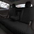 thumbnail image 3 of For 2020-2024 Tesla Model Y FH Group Waterproof Neoprene Custom Fit Made Car Seat Covers - Read Solid Black, 3 of 8