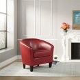 thumbnail image 5 of Work Smart, Ave Six Ethan Tub Chair In Deluxe Vinyl Fabric, Cranberry, 5 of 5