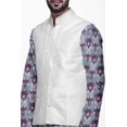 thumbnail image 4 of Atasi Ensemble Kurta Pyjama Indien pour Hommes, Veste Imprimée Classique Décontractée, 4 of 5