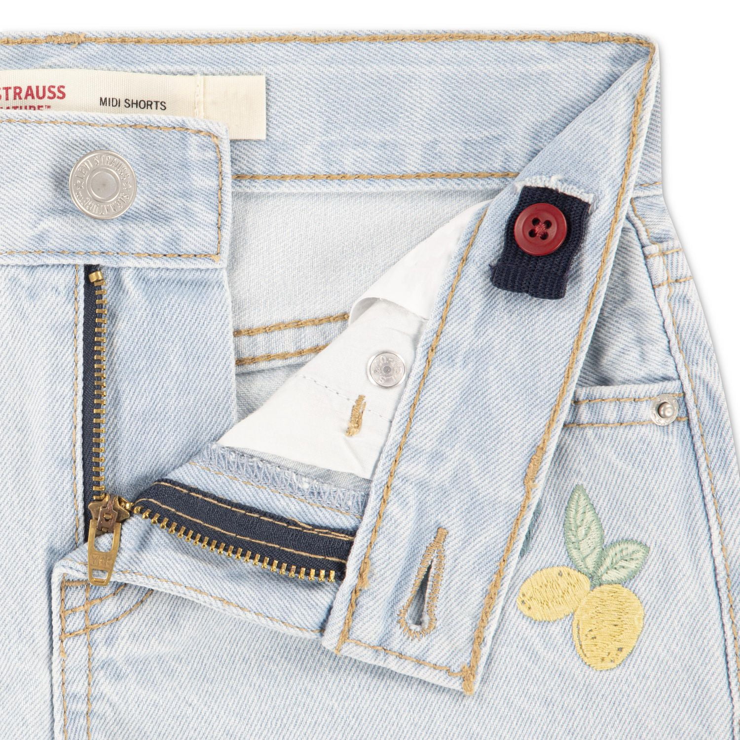 Short en denim Midi taille mi-haute Levi Strauss Signature pour fille