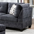 thumbnail image 2 of Cosmic Homes Senti 4-Piece Grey Velvet Sectional Sofa Set with LHF Chaise & Storage Ottoman – Modern Living Room Furniture Set, 2 of 6
