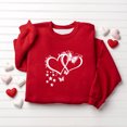 thumbnail image 2 of MKOSPLRT Chandail à Col Rond Enfant Cœur Manches Longues Joyeuse Saint-Valentin Chandails Manches Longues Amour Graphique Chandail à Enfiler Hauts 1-13a, 2 of 6
