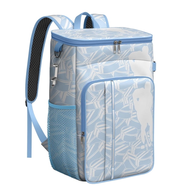 Baseball Print Sports Backpack Cooler, Insulated for Athletes, Leakproof Design for Team Events and Games