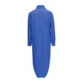 thumbnail image 5 of Kcodviy Chemise-Robe Unie pour Femmes Robe à Col Montant pour Femmes Jupe Longue Décontractée Longue Robes Décontractées pour Préadolescentes Robe Cardigan à Manches, 5 of 5