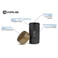 thumbnail image 4 of Corloq EDC120 Rugged Compact Waterproof Storage Tactical Belt Molle Pouch Accessory, High Strength Zytel, Blk Body, Tan Cap, 4 of 7