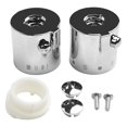 thumbnail image 1 of 1 Pair Shower Temperature Control Handle Knob Chrome Thermostatic Handle, 1 of 12