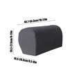 thumbnail image 3 of Fwttom All Inclusive Solid Color Plaid Sofa Armrest Cover Elastic Sofa Armrest Protective Cover Thickened Non Slip Armrest Cover for All Seasons 2Pc, 3 of 6